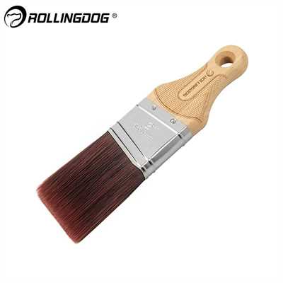 Кисть с короткой ручкой Rollingdog 50мм, угловой срез, синтетика, серия Professional 00965 - фото 13898