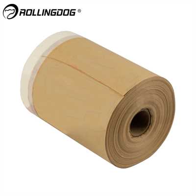 Укрывная бумага на малярной ленте Rollingdog ENVIRO-GUARD 42 г/м², 18см х 25м 00981 - фото 14139