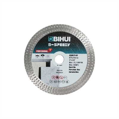 Алмазный диск BIHUI Mini Mesh, 76х1,2х10 мм 01359 - фото 18433