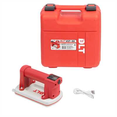 Электрическая присоска DLT VST-30 для гладкой и слаборельефной плитки с АВТО подкачкой 01337