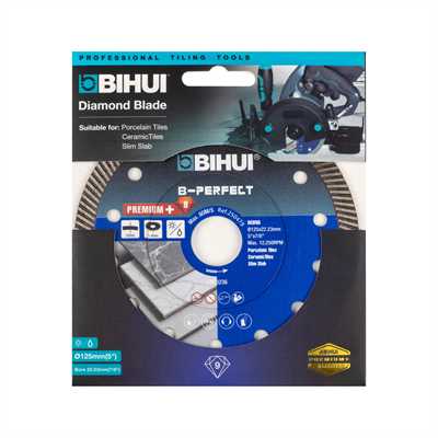Алмазный диск BIHUI SUPER THIN TURBO, 125мм 00545