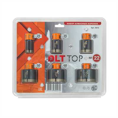 Набор алмазных коронок DLT TOP №22 01116