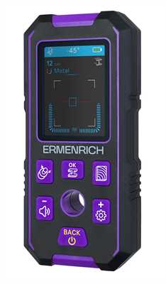 Детектор скрытой проводки Ermenrich Ping SM70,  фиолетовый 01465