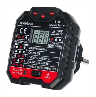 Тестер розеток Ermenrich Zing ST40 01466