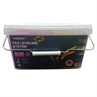 Набор SLIM 1MM standart kit 400+100+1 (зажимы+клинья+щипцы в ведре) 01475