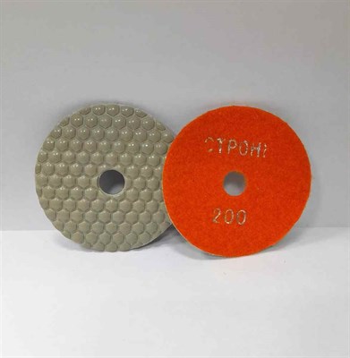 Алмазный гибкий шлифовальный круг Ø 100 мм СТС-200 (рисунок сота) - фото 6603