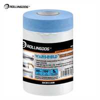 Укрывное полотно на малярной ленте Rollingdog WASHI-SHIELD 8 мкм, 55см x 30м 00983